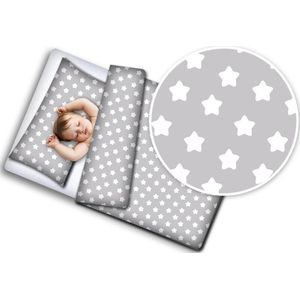 Baby dekbedovertrek 2 delig set -100% Katoen- Sterren ontwerp 135x100 cm