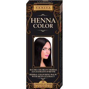 Venita HENNA COLOR BALSEM Black Chocolate nr.19 Kant-en Klare Natuurlijke Haarverf Zonder Ammoniak. Ammonia. PPD. PTD. Peroxide. Waterstofperoxide etc. 75ml