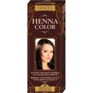 Venita HENNA COLOR BALSEM Chocolate nr.115 Kant-en Klare Natuurlijke Haarverf ZonderAmmoniak. Ammonia. PPD. PTD. Peroxide. Waterstofperoxide etc. 75ml