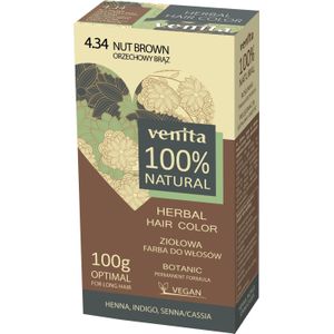 Venita - Herbal Hair Color Herbal Hair Dye 4.34 Nutty Brown