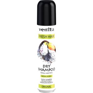 Venita Natuurlijke VOLUME DRY Shampoo Droogshampoo ORIGINAL - Mannen en Vrouwen - ELK HAARTYPE zonder SLS en Parabenen- SPRAY 75ml
