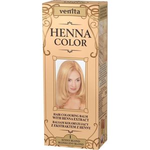 Venita - Henna Color balsam koloryzujący z ekstraktem z henny 1 Słoneczny Blond 75ml