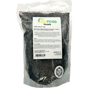 Vezels 1kg (85% Psyllium Husk, 15% Plantago ovata)