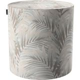 Dekoria Poef Barrel collectie Gardenia beige-crème ø40 cm x 40 cm