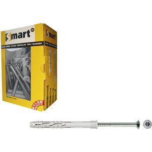 pgb-Europe SMART | Raamplug +schroef VZK Tx Ø 10x140 NZN | 25 st - SM0RPTN01100140E