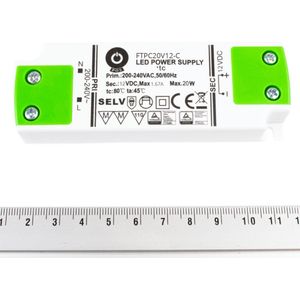 POS Power - Compacte LED driver - Professionele transformator 20W - 12 Volt