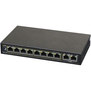 PULSAR - S108 - Netwerk-Switch - Zwart - 8 Poorten - PoE