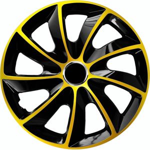 NRM STIG Extra - Wieldoppen 13"" - Set van 4 stuks / Kunststof - Goud/zwart
