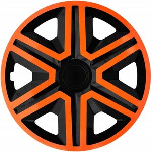ACTION Wieldoppen  caps zwart-oranje 15 ""4st slagvast