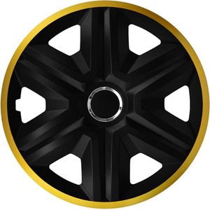 NRM - Wieldoppen 16"" Fast Lux - Set van 4 stuks - Gold / Zwart