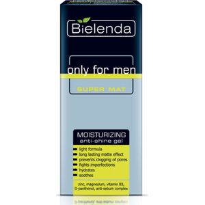 Bielenda - Only For Men - Gezichtscreme - 50 ml - Anti-Shine Gel