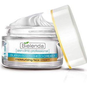 Bielenda Skin Clinic Face Cream - Verbetert de stevigheid, elasticiteit hydratatie, maakt de huid glad - Clinic Professional dag/nacht - met biomimetische peptiden en hiaczuur - 50 ml