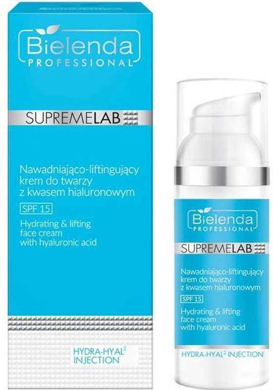 Bielenda - SupremeLab Hydra Hyal2 Gezichtscrème - Hydraterend - SPF15 - 50 ml