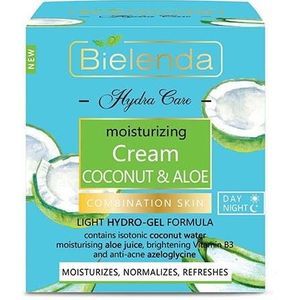 Bielenda Hydra Care Coconut & Aloe Moisturizing Face Cream Combination & Oily Skin 50 ml