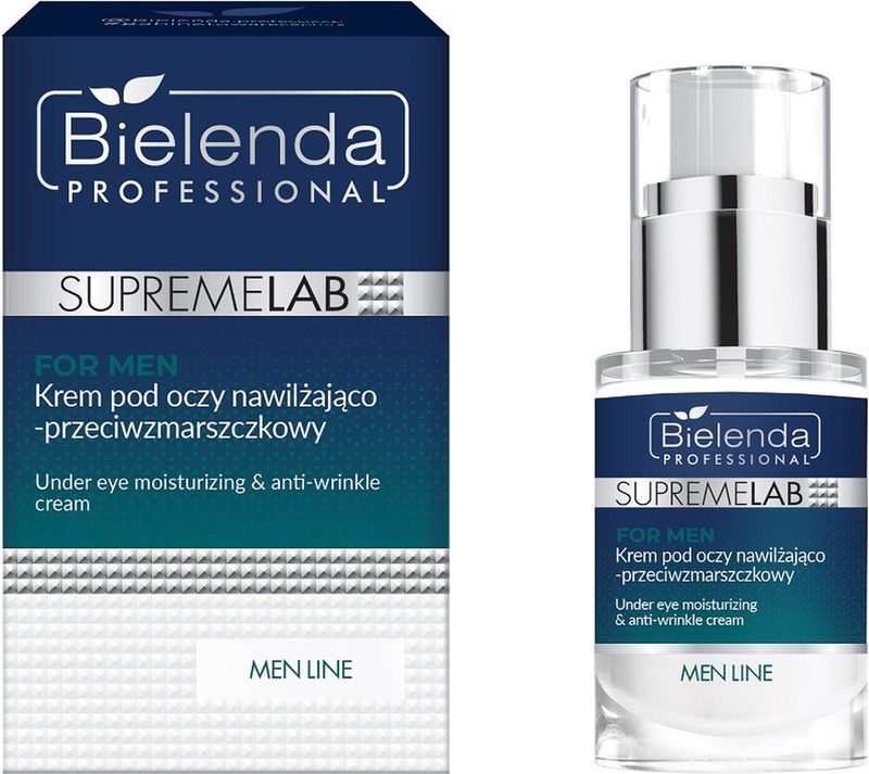Bielenda - Supremelab Men Line - Oogcrème - 15 ml - Hydraterend en Rimpelvermindering