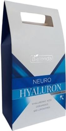 Bielenda NEURO HIALURON Gesichtspflege Geschenkset mit konzentrierter Feuchtigkeitscreme 50 ml und Serum mit Hyaluronsäure und Neuropeptiden 30 ml