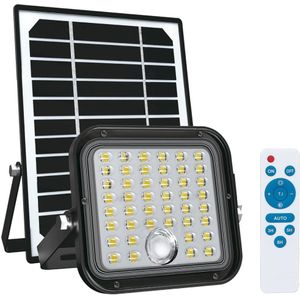 Buitenschijnwerper op zonne-energie met sensor LED/10W/3,7V 4000K IP65 + AB