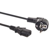 Maclean - Voedingskabel 3-pins EU-stekkerlengte 3 m