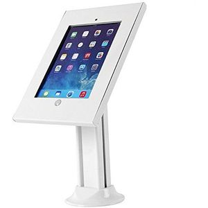 Maclean MC-677 Universele tablettafelhouder met veiligheidsbehuizing, compatibel met iPad 2/3/4/Air, Air 2 tablethouder, standaard met vergrendeling