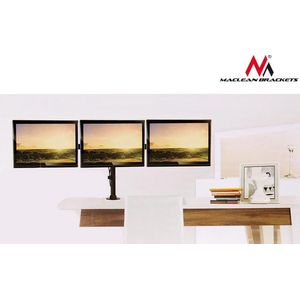 Maclean MC-691 Triple Desk Mount Monitor Arm 360 ° verstelbaar Bracket 13-27 Inch