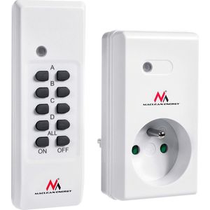 Maclean - MCE151 - Afstandsbedienbare Contactdoos - Met Penaarde - Programmeerbaar