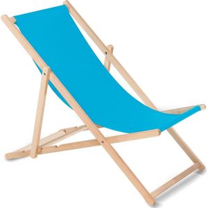 GreenBlue Classic opvouwbare strandstoel strandbed (lichtblauw)