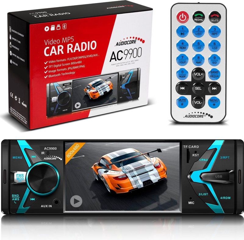 Audiocore - Autoradio - Bluetooth - USB - SD - Hands-free Kit - TFT Scherm 800x480