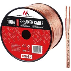 Maclean - MCTV-512 - Luidsprekerkabel - Koper - 100 m - 2x1,5 mm²
