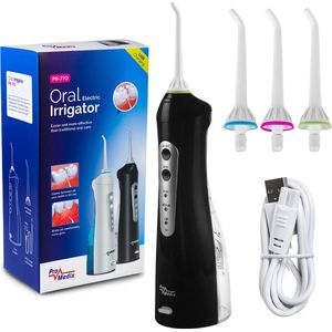 Promedix PR-770 Draadloze dental irrigator Elektrische water-flosser IPX7 8.5 Bar
