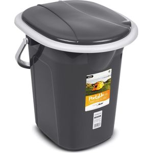 Campingtoilet 19L Mobiele Toiletemmer Reistoilet Toiletemmer Toilet Mobiele Camping Antraciet