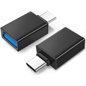 Maclean MCE470 USB A naar USB Type-C adapter met OTG-functie voor smartphones en tablets ondersteunt synchronisatie gegevensoverdracht plug & play, zwart