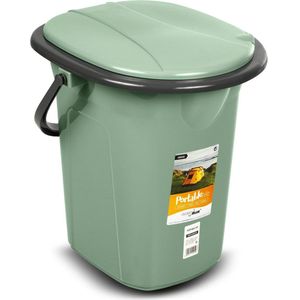 GreenBlue - Draagbare toeristische toilet WC emmer 19L - Groen/ Grijs