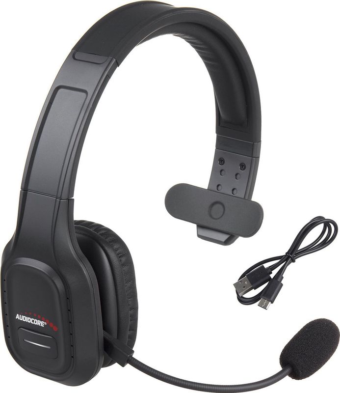 Audiocore - 74452 - Bluetooth Koptelefoon - Rood - Geluidsreducerend - Microfoon