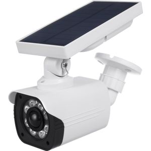 Maclean SOL1800S Dummy Camera met LED-verlichting Bewakingscamera PIR Bewegingssensor Dummy Camera op zonne-energie Geschikt voor gebruik buitenshuis IP66 Waterdicht