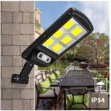 Maclean MCE446 Solar Lamp - Straatlantaarn op zonne-energie met bewegings- en schemersensor - IP54 4W 400 Lumen 6500K Afstandsbediening