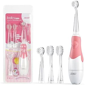 SEAGO - Elektrische Tandenborstel - Roze - ABS - LED Licht - Slimme Timer - IPX7