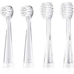 SEAGO - Set van 4 stuks opzetborstel vervangende tandenborstels voor SG-513 - kleur transparant