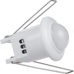 Maclean PIR bewegingsmelder - Plafondmontage - Bereik 6m, max. -300/150W