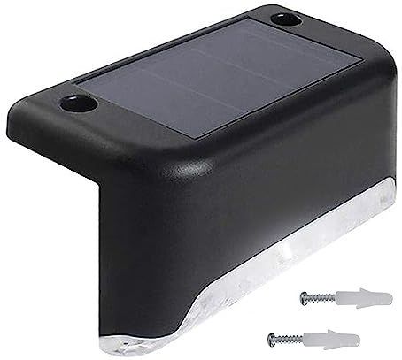 Maclean MCE319 Solar-Terraslamp | Solar Tuinverlichting voor Buiten | LED-Trapverlichting Tuinlamp IP44, 4000K, Ni-MH 100 mAh, Dämmering Sensor (1x stuk)