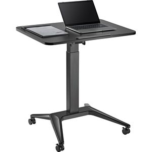 Maclean - Verrijdbaar laptop bureau - hoogteverstelling - 80x52cm, 8kg max, 109cm - MC-453B - Zwart