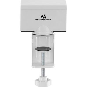 Maclean MC-470 Tafelhouder voor stekkerdoos van 40 tot 70 mm, kabelmanagement voor bureau/tafel stekkerdoos bevestigingsorganizer (wit)