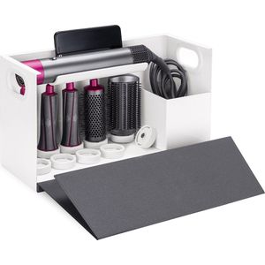 Maclean - Organiser Houder geschikt voor Dyson Airwrap Styler Tote - 367x150x220mm - Wit
