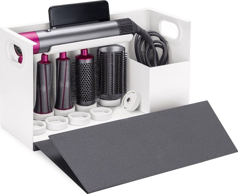 Maclean - Organiser Houder geschikt voor Dyson Airwrap Styler Tote - 367x150x220mm - Wit