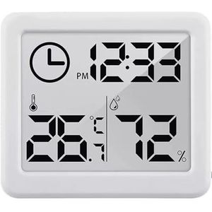 GreenBlue - Weerstation - Digitale Thermometer / hygrometer met klokfunctie - Wit