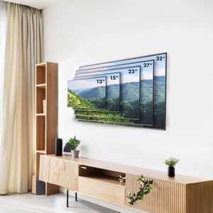 Maclean - Beugel voor TV of monitor - TV-Beugel - Monitorhouder - Muurbeugel- max. VESA 100x100, 13-32"", 30kg, zwart, MC-417