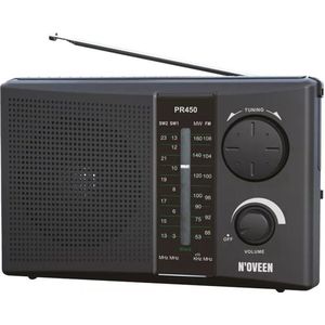 NOVEEN Draagbare radio PR450 Zwart