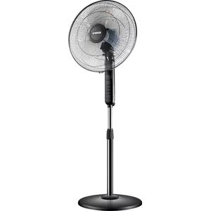Noveen - Metalen Vloerventilator - 40CM - 3 Snelheden - 90° draaibaar - Ventilator Staand – Zwart