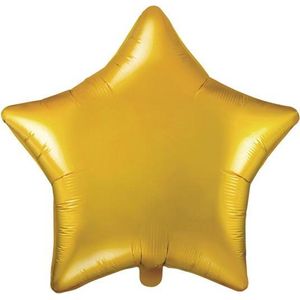 Heliumballon Star Gold Glänzend Leer 48cm