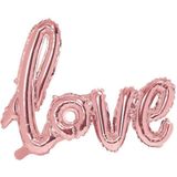 Folienballon Love roségold 73 x 59cm