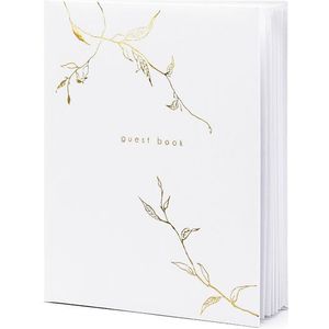 Gastenboek Wit 24,5cm
